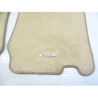 08 Mercedes R230 SL550 floor mats, beige OEM 2306802448 2306801848