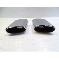 08 Mercedes R230 SL550 exhaust tips, set, left and right OEM