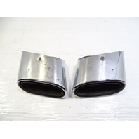 08 Mercedes R230 SL550 exhaust tips, set, left and right OEM