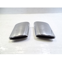 08 Mercedes R230 SL550 exhaust tips, set, left and right OEM