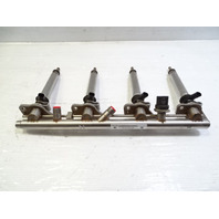 13 Mercedes X166 GL450 fuel rail w/ injectors, set of 4, right 2780703495 2780700687