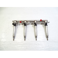13 Mercedes X166 GL450 fuel rail w/ injectors, set of 4, left 2780703395 2780700687