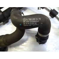 13 Mercedes X166 GL450 hose set, for engine coolant radiator, 1665008575