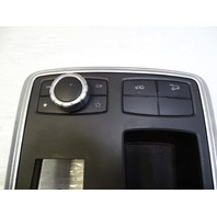 13 Mercedes X166 GL450 trim center console bezel tray, w/switches 1666802817 1669051551 black