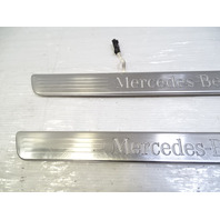 13 Mercedes X166 GL450 trim set, illuminated door step sill scuff plate, 1666801235, 1666860736