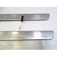 13 Mercedes X166 GL450 trim set, illuminated door step sill scuff plate, 1666801235, 1666860736