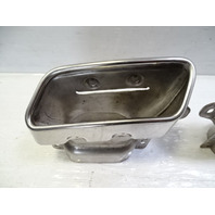 13 Mercedes X166 GL450 exhaust, muffler tips, 2214903527 2214903627