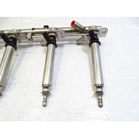 13 Mercedes X166 GL450 fuel rail w/ injectors, set of 4, left 2780703395 2780700687
