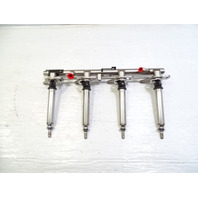 13 Mercedes X166 GL450 fuel rail w/ injectors, set of 4, left 2780703395 2780700687