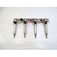 13 Mercedes X166 GL450 fuel rail w/ injectors, set of 4, right 2780703495 2780700687