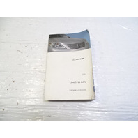 11 Lexus LS460 owners manual 01999-50B80