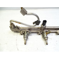 11 Lexus LS460 fuel injector rail w/injectors left 23815-38031