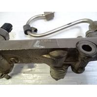 11 Lexus LS460 fuel injector rail w/injectors left 23815-38031