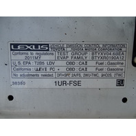 11 Lexus LS460 hood 53301-50080