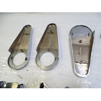 85 Mercedes R107 380SL trim set, seat hinge chrome covers