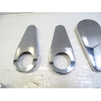 85 Mercedes R107 380SL trim set, seat hinge chrome covers