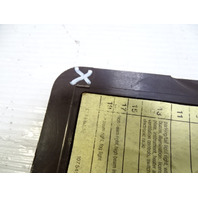 85 Mercedes R107 380SL trim, fuse box cover, brown, passenger footwell