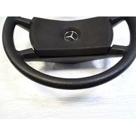85 Mercedes R107 380SL steering wheel, black 1264640017