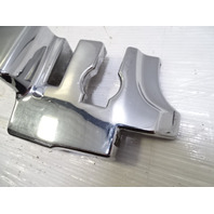 85 Mercedes R107 380SL trim, B pillar cover, left chrome 1076930335