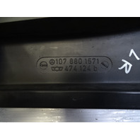 85 Mercedes R107 380SL trim, bumper end extension, left rear 1078801571
