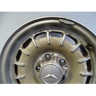 85 Mercedes R107 380SL wheel, 6.5x14 1264002102 ET30 silver