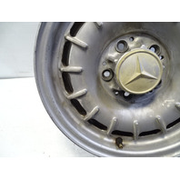 85 Mercedes R107 380SL wheel, 6.5x14 1264002102 ET30 silver
