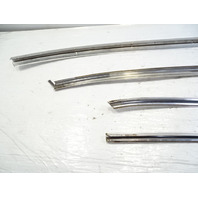 85 Mercedes R107 380SL trim set, windshield surround, chrome, rear, hard top