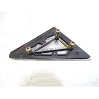 79 Mercedes W123 300CD trim, chrome mirror bolt cover plate, right 1237251211