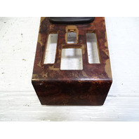 79 Mercedes W123 300CD wood trim, center console, burlwood