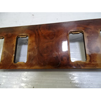 79 Mercedes W123 300CD trim, switch bezel surround 4 button burlwood