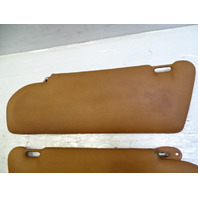 79 Mercedes W123 300CD sunvisor set, left and right palomino Coupe