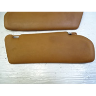 79 Mercedes W123 300CD sunvisor set, left and right palomino Coupe