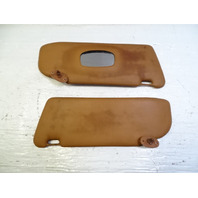 79 Mercedes W123 300CD sunvisor set, left and right palomino Coupe