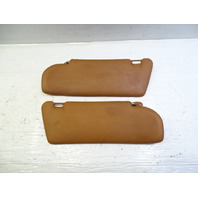 79 Mercedes W123 300CD sunvisor set, left and right palomino Coupe