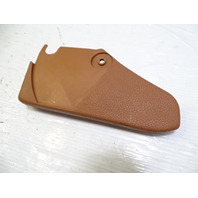 79 Mercedes W123 300CD trim, seat belt buckle cover panel, right, 1239183230 palomino Coupe