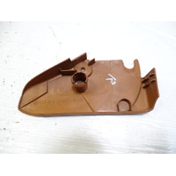79 Mercedes W123 300CD trim, seat belt buckle cover panel, right, 1239183230 palomino Coupe