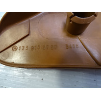 79 Mercedes W123 300CD trim, seat belt buckle cover panel, right, 1239183230 palomino Coupe