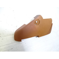 79 Mercedes W123 300CD trim, seat belt buckle cover panel, right, 1239182730 palomino Coupe