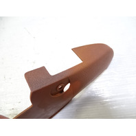 79 Mercedes W123 300CD trim, seat belt buckle cover panel, left, 1239182830 palomino Coupe