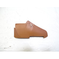 79 Mercedes W123 300CD trim, seat belt buckle cover panel, left, 1239182830 palomino Coupe