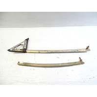 79 Mercedes W123 300CD window rail w/mirror trim left front Coupe