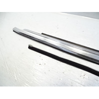 79 Mercedes W123 300CD trim, door chrome trim w/ window scraper seal, left Coupe