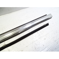 79 Mercedes W123 300CD trim, door chrome trim w/ window scraper seal, left Coupe