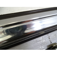 79 Mercedes W123 300CD trim, door chrome trim w/ window scraper seal, left Coupe