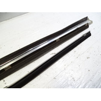 79 Mercedes W123 300CD trim, door chrome trim w/ window scraper seal, left Coupe