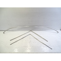 79 Mercedes W123 300CD trim set, front windshield surround, chrome Coupe