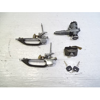 79 Mercedes W123 300CD ignition switch, with key, door handles, trunk lock