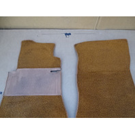 79 Mercedes W123 300CD interior floor mats carpet, front palomino 1236840129 1236841829 Coupe