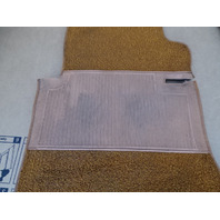 79 Mercedes W123 300CD interior floor mats carpet, front palomino 1236840129 1236841829 Coupe