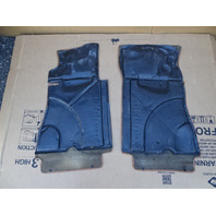 79 Mercedes W123 300CD interior floor mats carpet, front palomino 1236840129 1236841829 Coupe